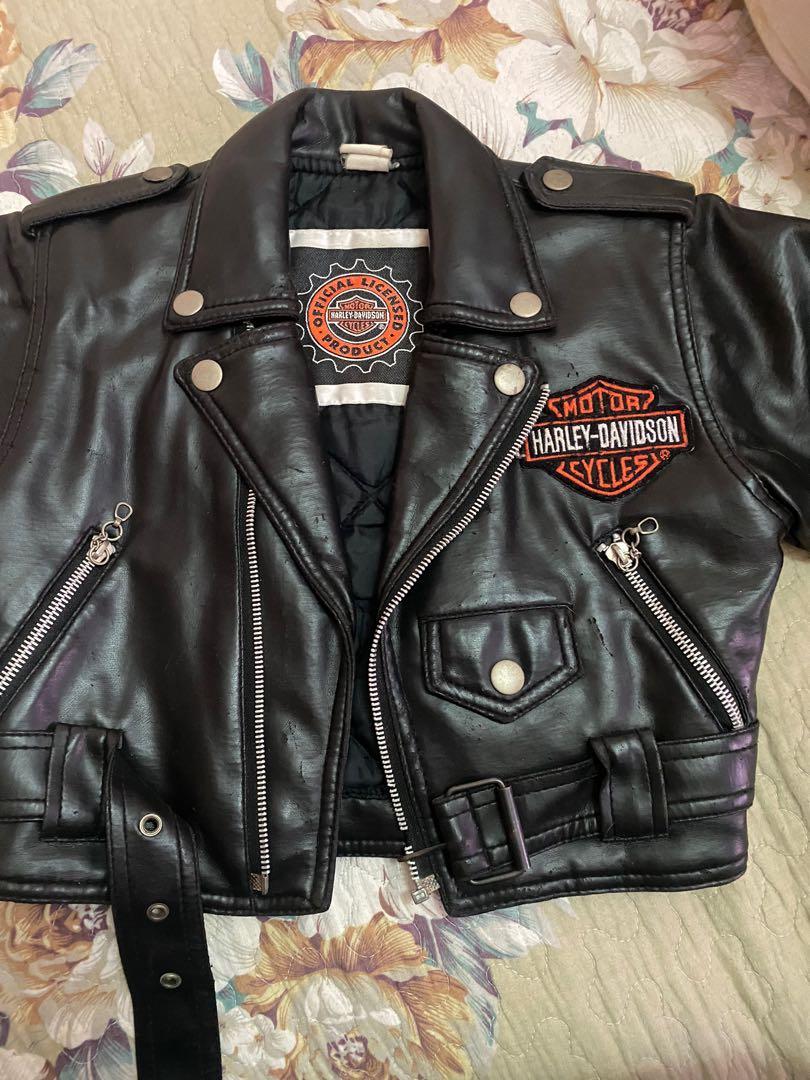 Kids harley davidson best sale leather jacket