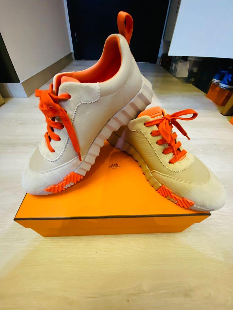 Hermes top sneakers orange