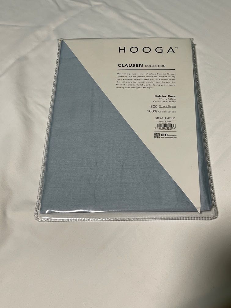 Hooga Bolster Case Winter Sky Blue, Furniture & Home Living, Bedding & Towels on Carousell