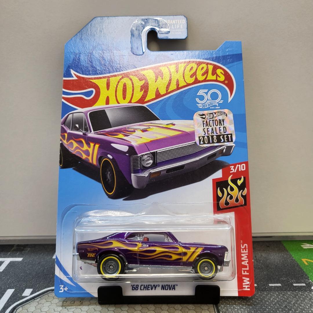 Hot wheels 68 chevy nova super treasure hunt hotsell