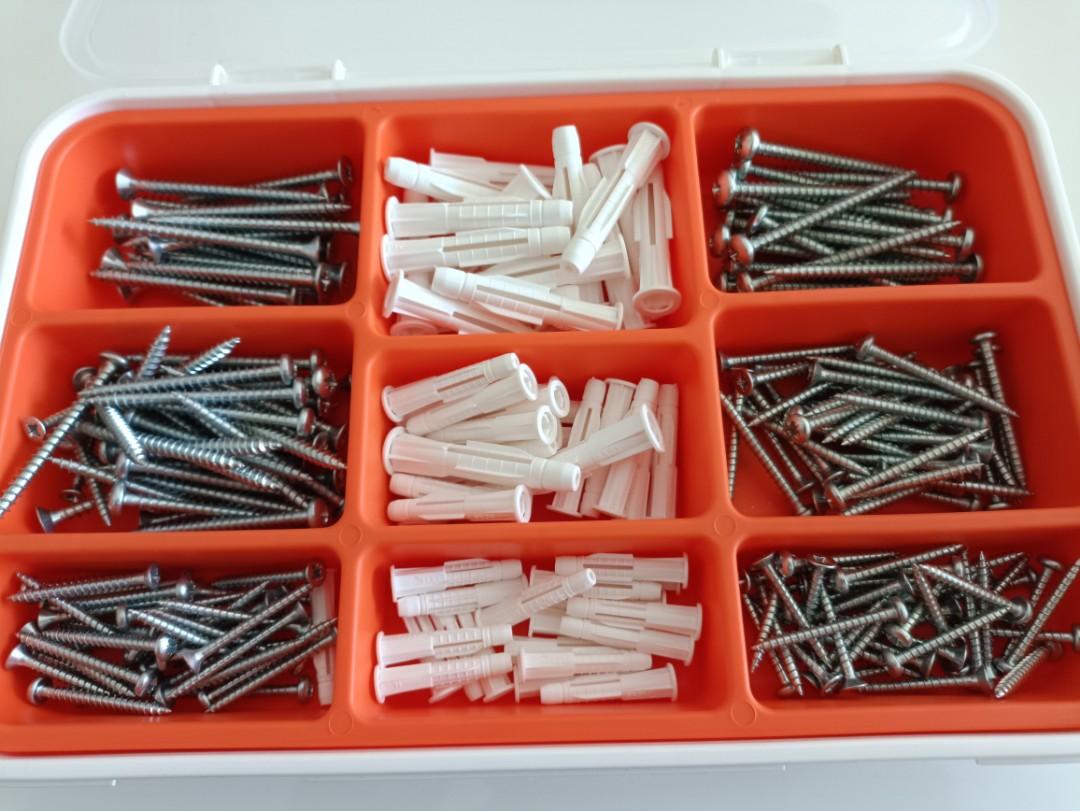 IKEA FIXA 260 Screw and Plug Set, Furniture & Home Living, Home