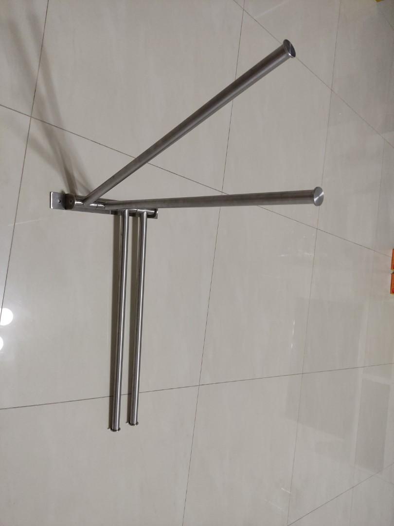 Ikea Grundtal towel rack, 4 rods, swivel, Furniture & Home Living
