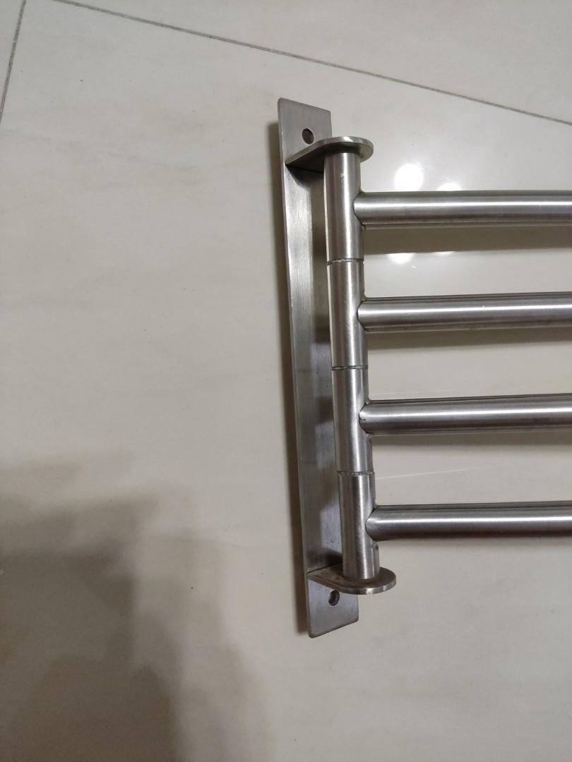 Ikea Grundtal towel rack, 4 rods, swivel, Furniture & Home Living
