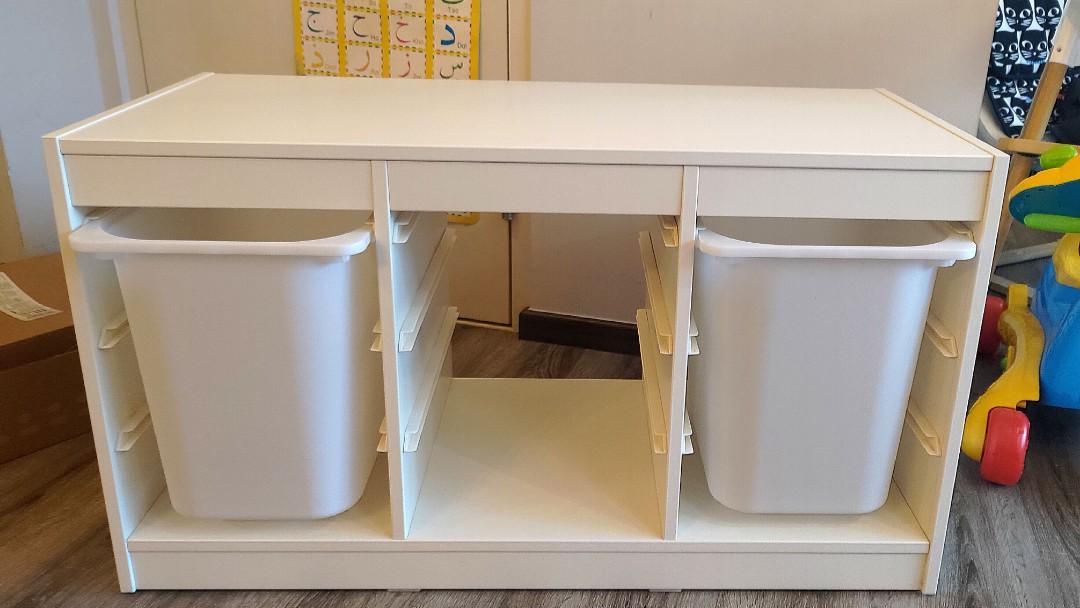 Ikea Trofast Toy Storage Unit with 02 Boxes, Furniture & Home Living