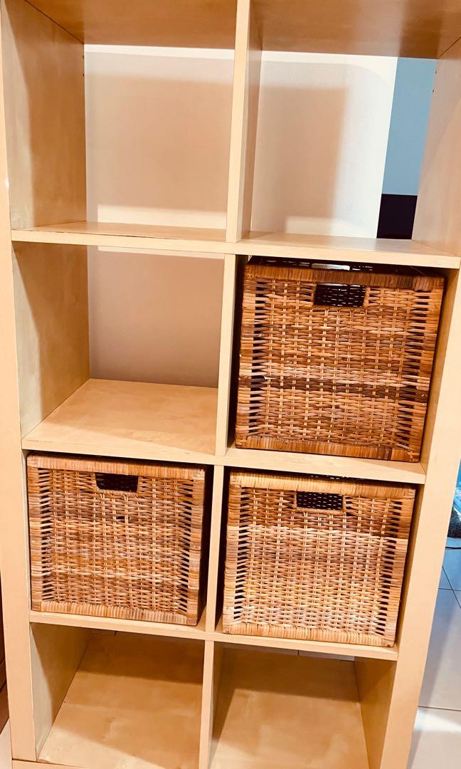 Ikea wicker baskets, Furniture & Home Living, Home Improvement