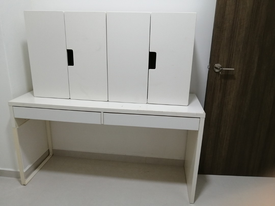 Ikea writing desk and wall hung Furniture & Home Living