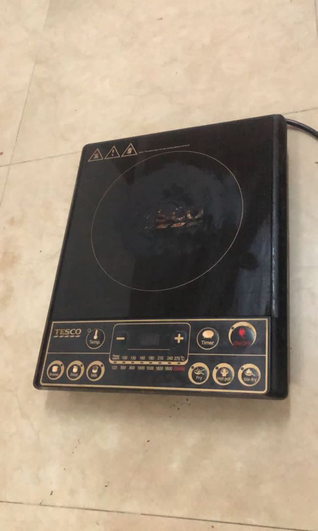 Induction cooker jenama tesco, TV & Home Appliances, Kitchen Appliances