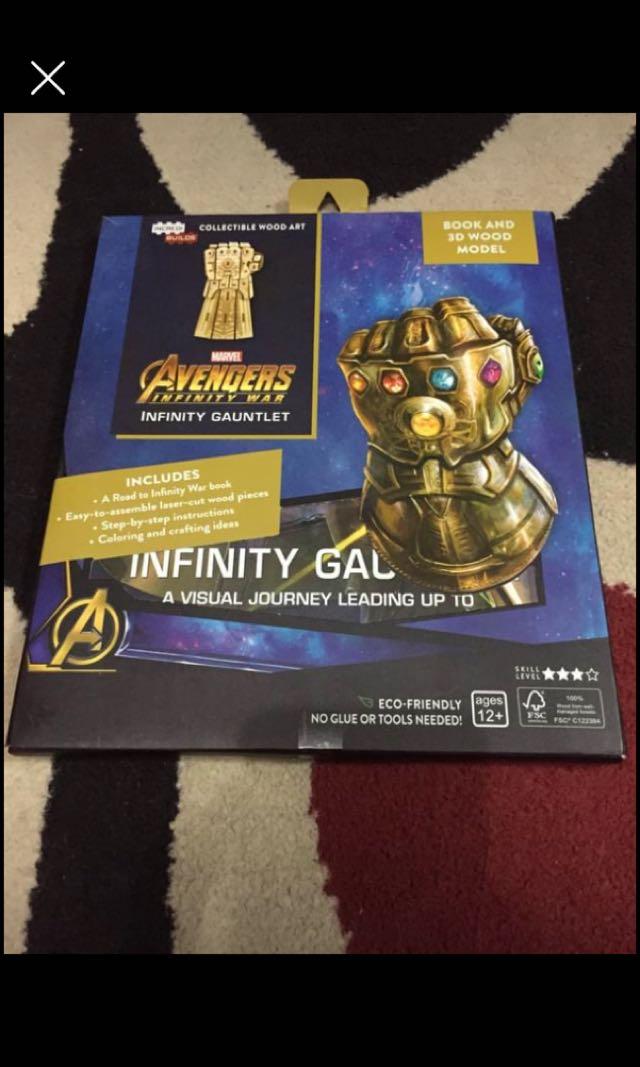 Infinity gauntlet build figure (Category: Figurines & Statues) located in Manila. Submitted by boyhet.thrift15 (Listing ID 1174508531, Image 1). Description: Infinity gauntlet build figure bnew selling 800.