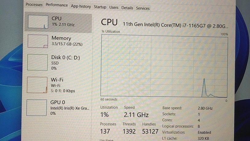Intel NUC Mini PC (i7 1165g7) + windows 11 pro license , 電腦