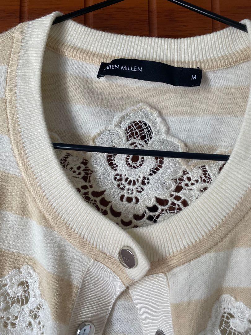 Karen millen sale lace panel cardigan