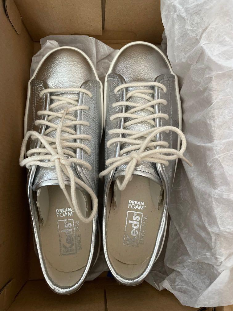 Keds kickstart metallic silver