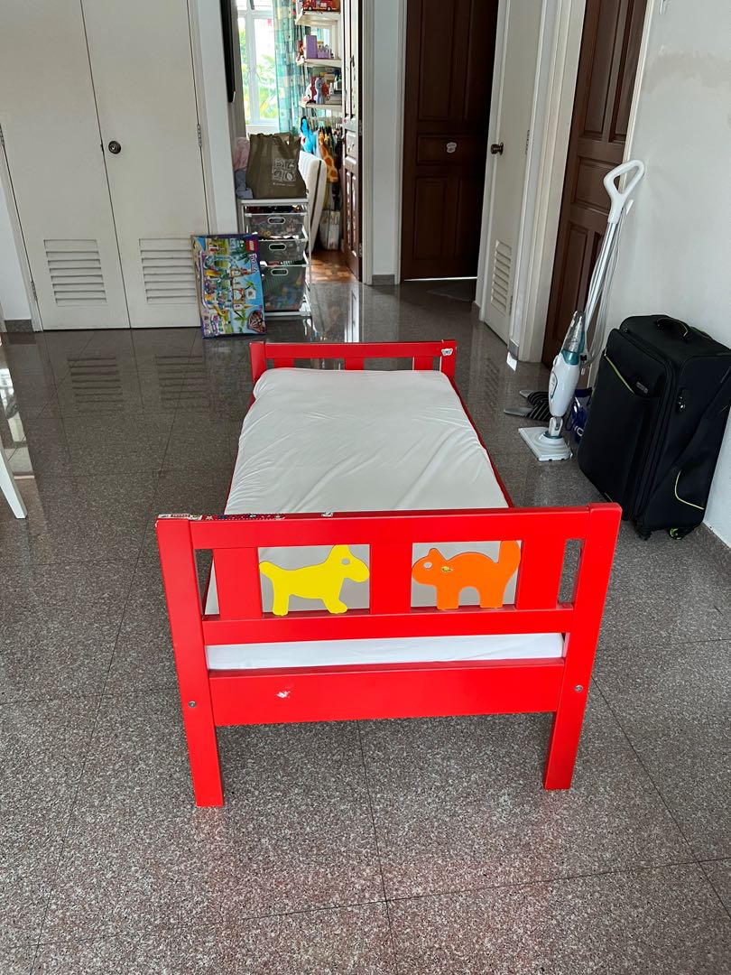 Kritter Ikea bed with mattress, Babies & Kids, Baby Nursery & Kids