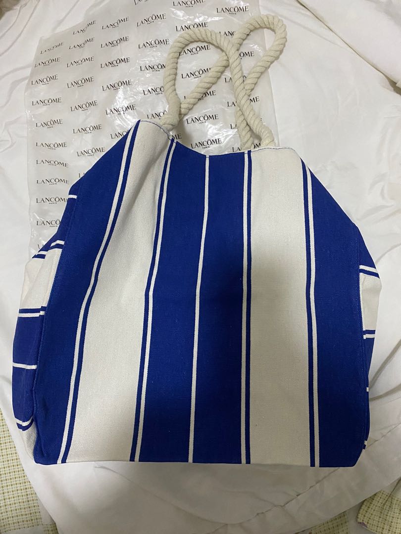 Lanc me Paris Canvas Tote Bag Women s Fashion Bags Wallets