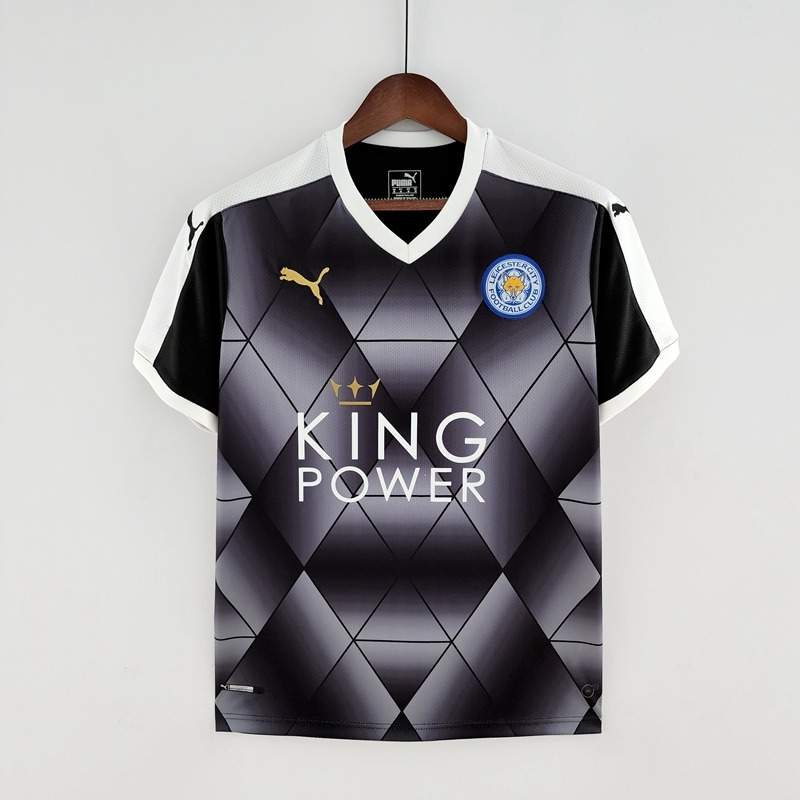 Leicester City 1516 away retro shirt, 男裝, 運動服裝 Carousell