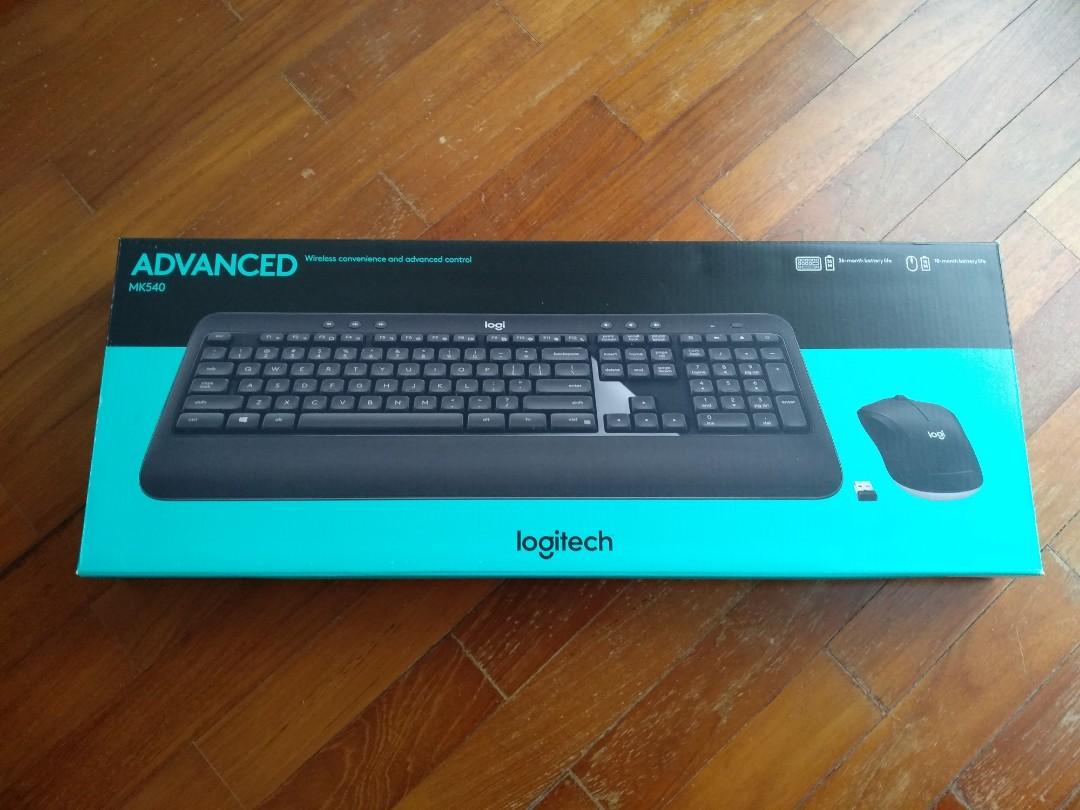 Logitech MK540 wireless keyboard and mouse set (New), Computers & Tech