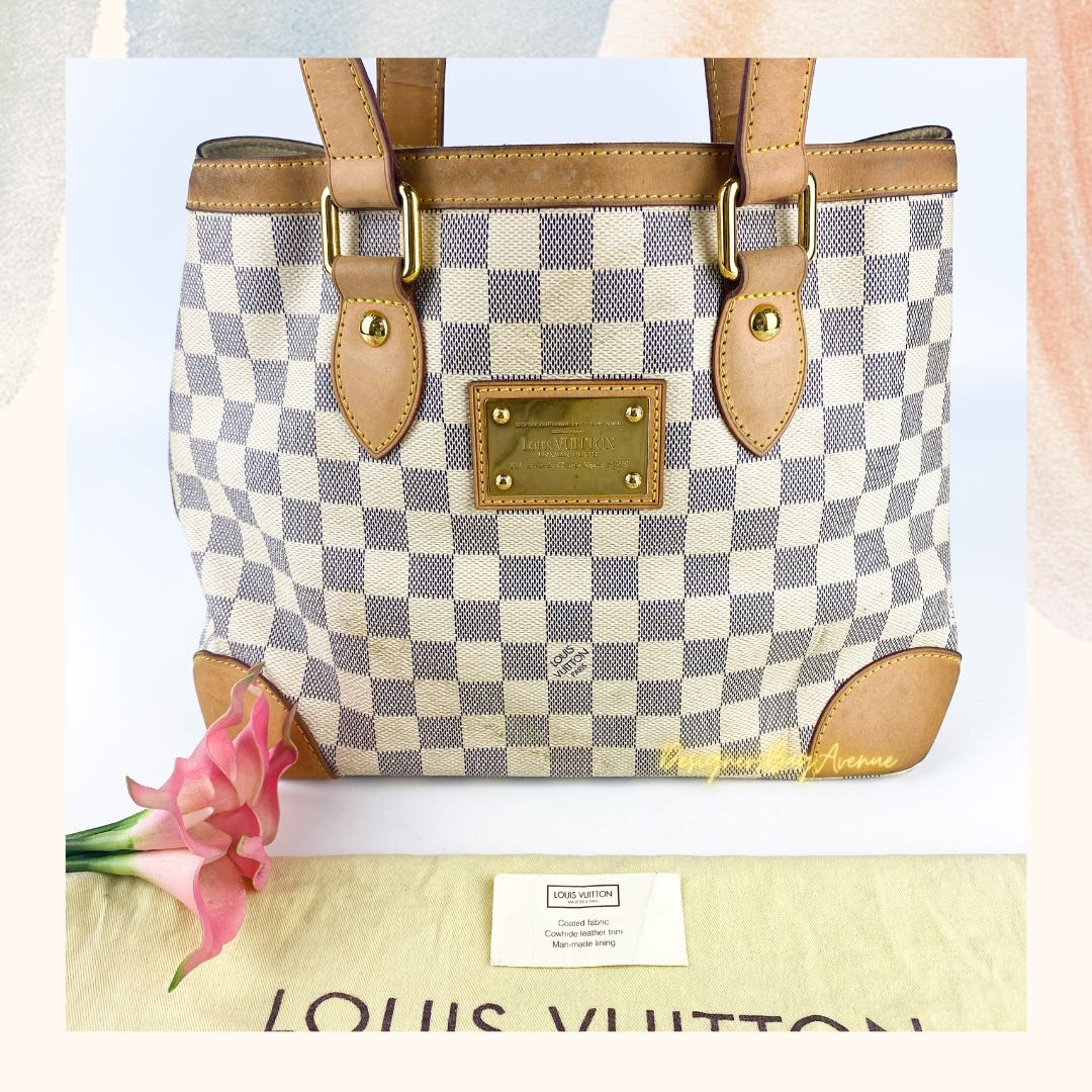 LOUIS VUITTON Damier Canvas Hampstead GM Bag, Luxury, Bags & Wallets on  Carousell