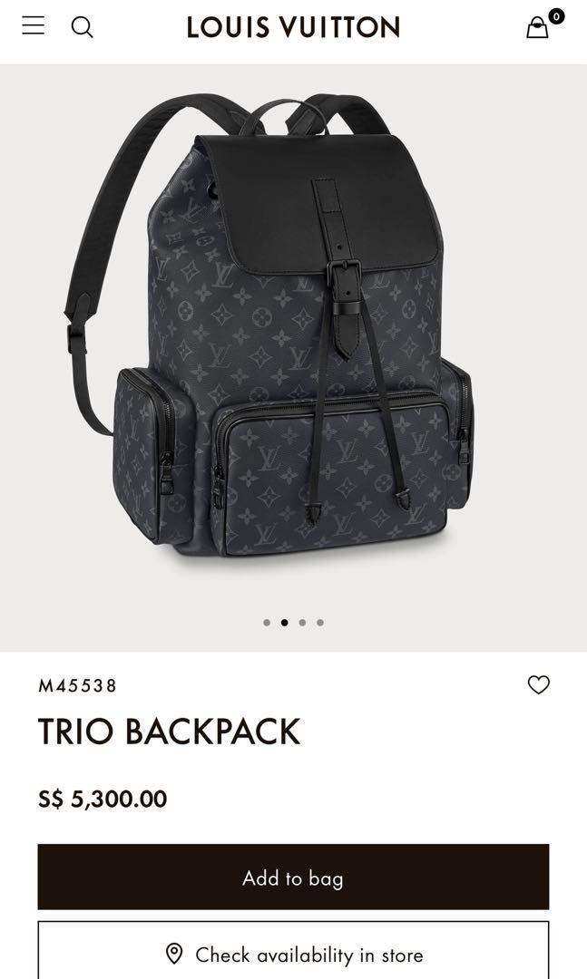 Louis Vuitton Backpack Trio M45538 