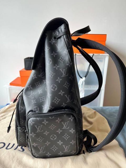 Louis Vuitton Backpack Rucksack Trio Monogram Black men's bag