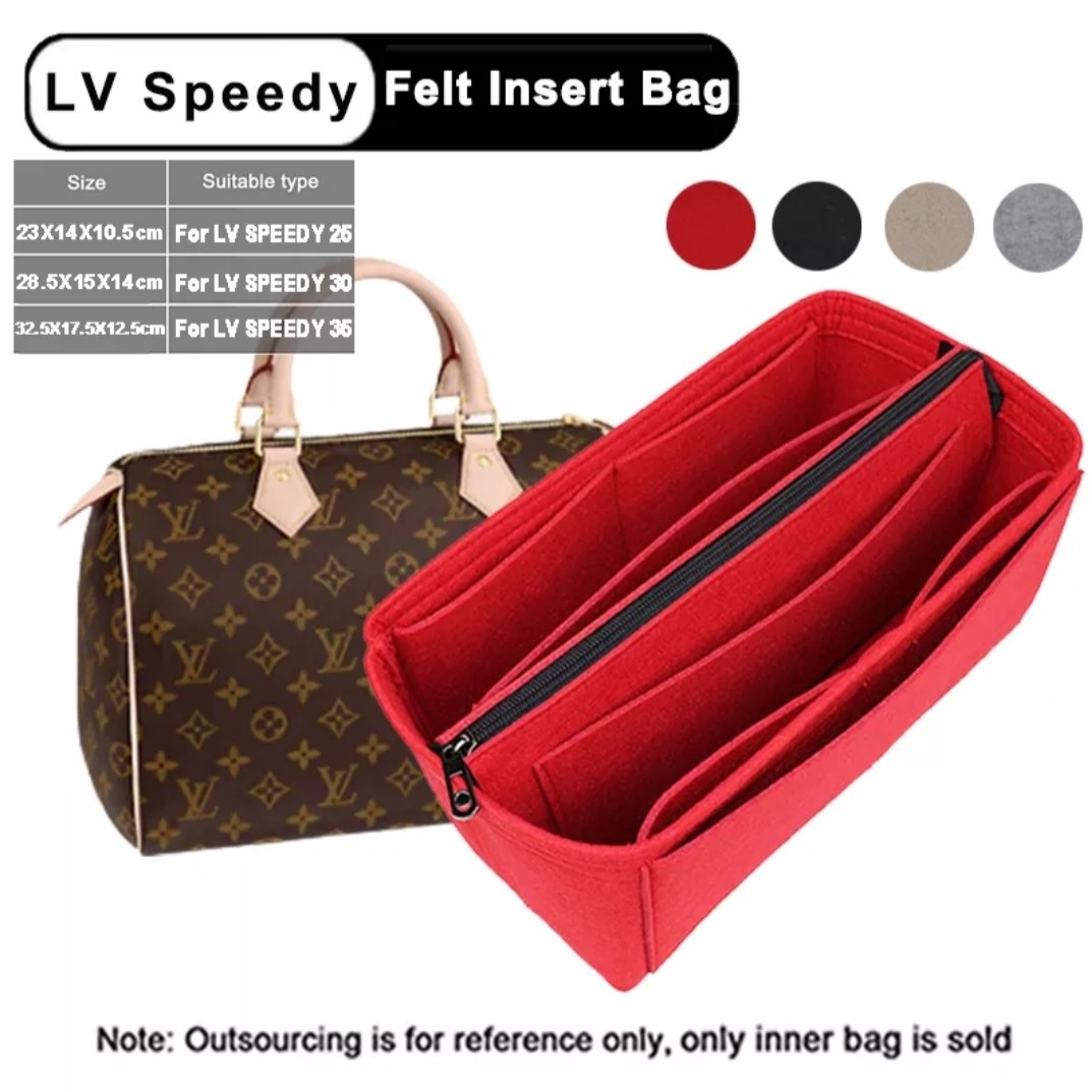 Felt Bag Organiser Insert for LV Speedy 25 30 35 Louis Vuitton