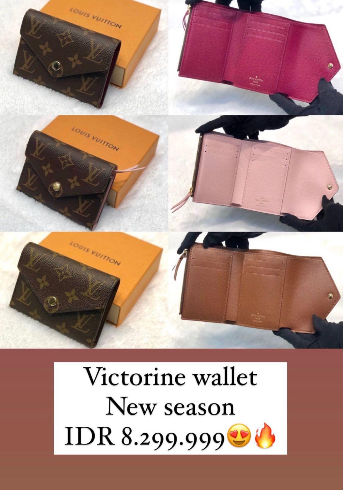 IDR SOLD jt. 2021 Victorine wallet monogram komplit set rec 2021 nett
