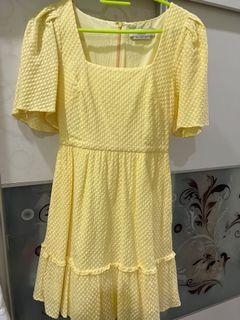 Love bonito yellow dress slim