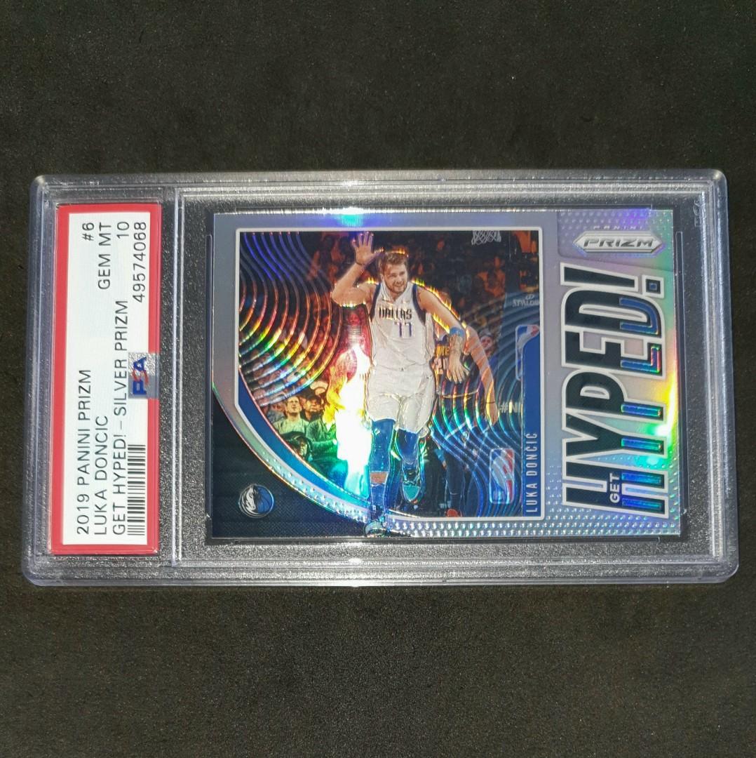 Luka Doncic Panini Prizm 2019-20 Get Hyped Silver PSA10 NBA Cards 