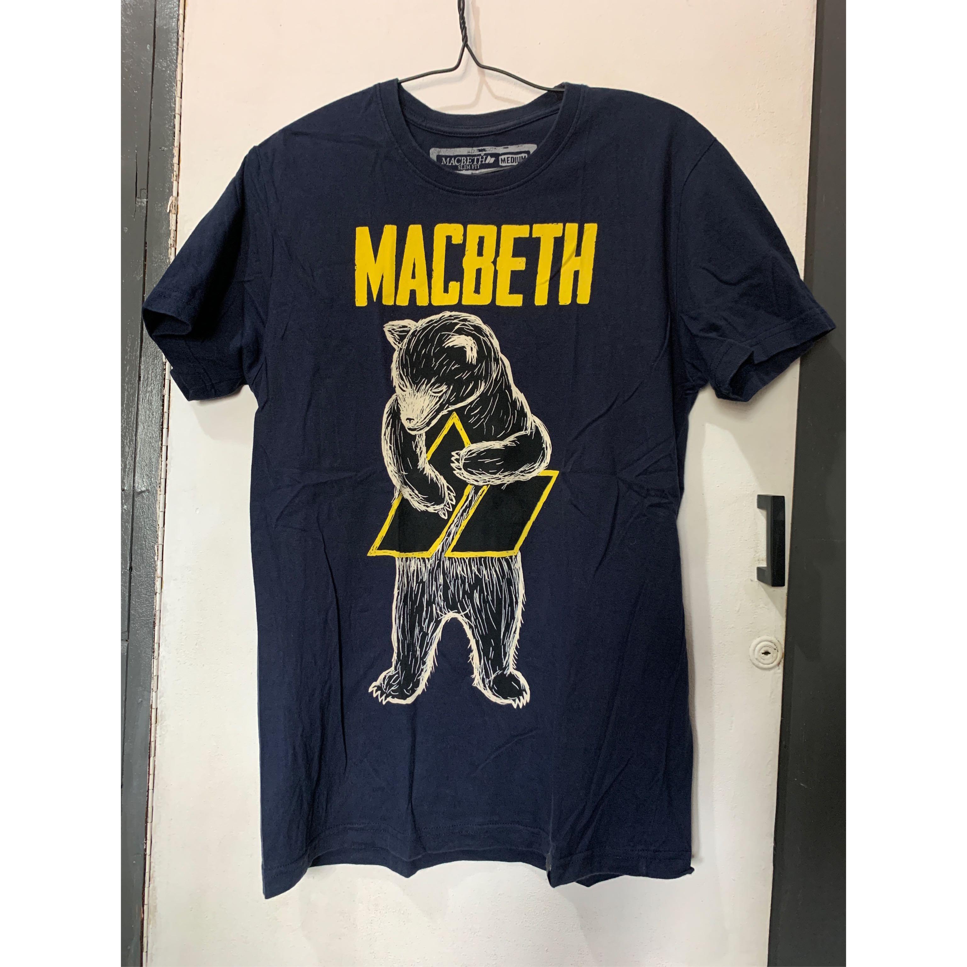 Macbeth Slim fit Medium Bear Tee Shirt Navy Blue (Category: Tshirts & Polo Shirts ) located in Bacoor. Submitted by forkandknife (Listing ID 1174327045, Image 1). Description: Macbeth Hugging Bear Tee Shirt Navy Blue up for sale! Preloved Tshirt that I used to wear most of the time over these past years. Still in good condition! Measurements: Size: Men’s Slim fit Medium Pit to pit/Width: 18” Shoulder to Bottom Hem/Length: 26.5” Sleeve length to n