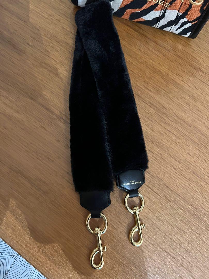 Marc Jacobs faux fur bag strap