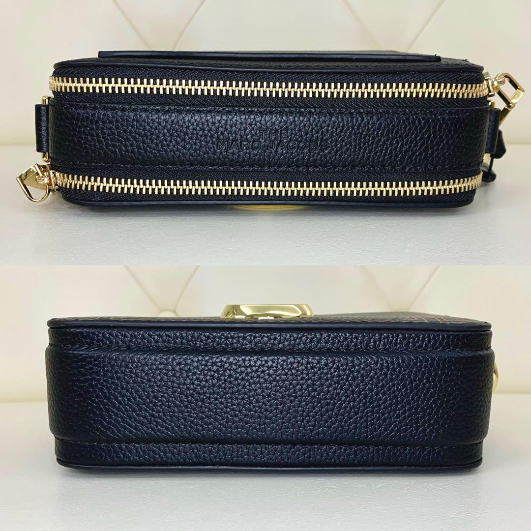 MARC JACOBS The Snapshot Gilded MJ Star Black Camera Bag, Women's