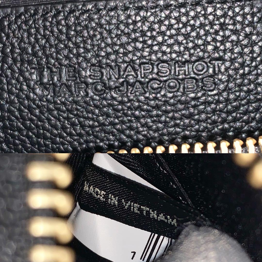 MARC JACOBS The Snapshot Gilded MJ Star Black Camera Bag, Women's