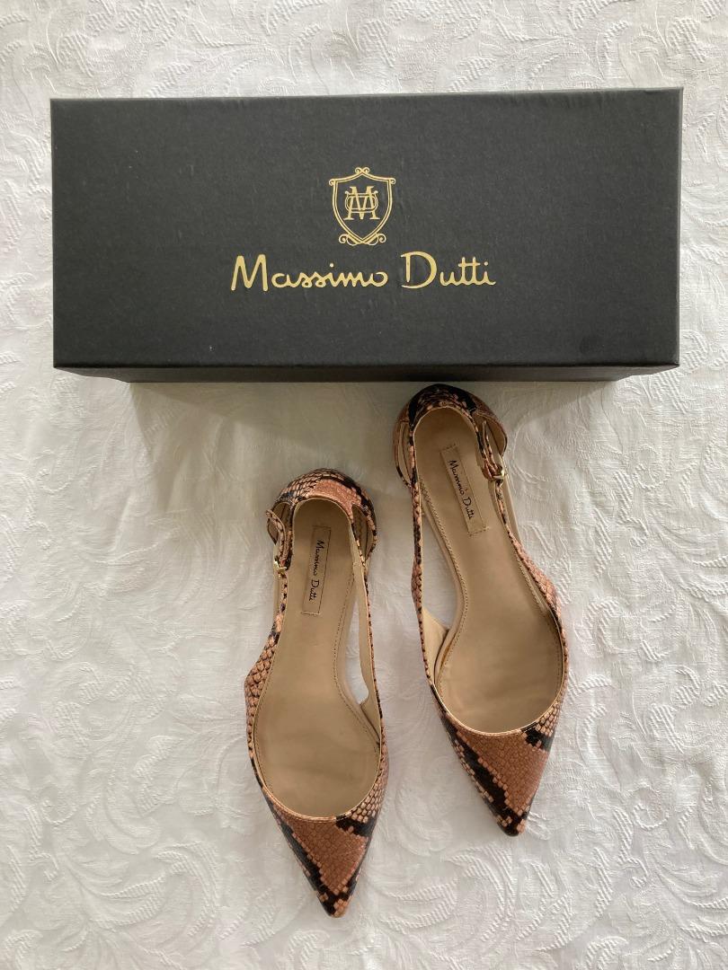 Massimo dutti snakeskin shoes discount