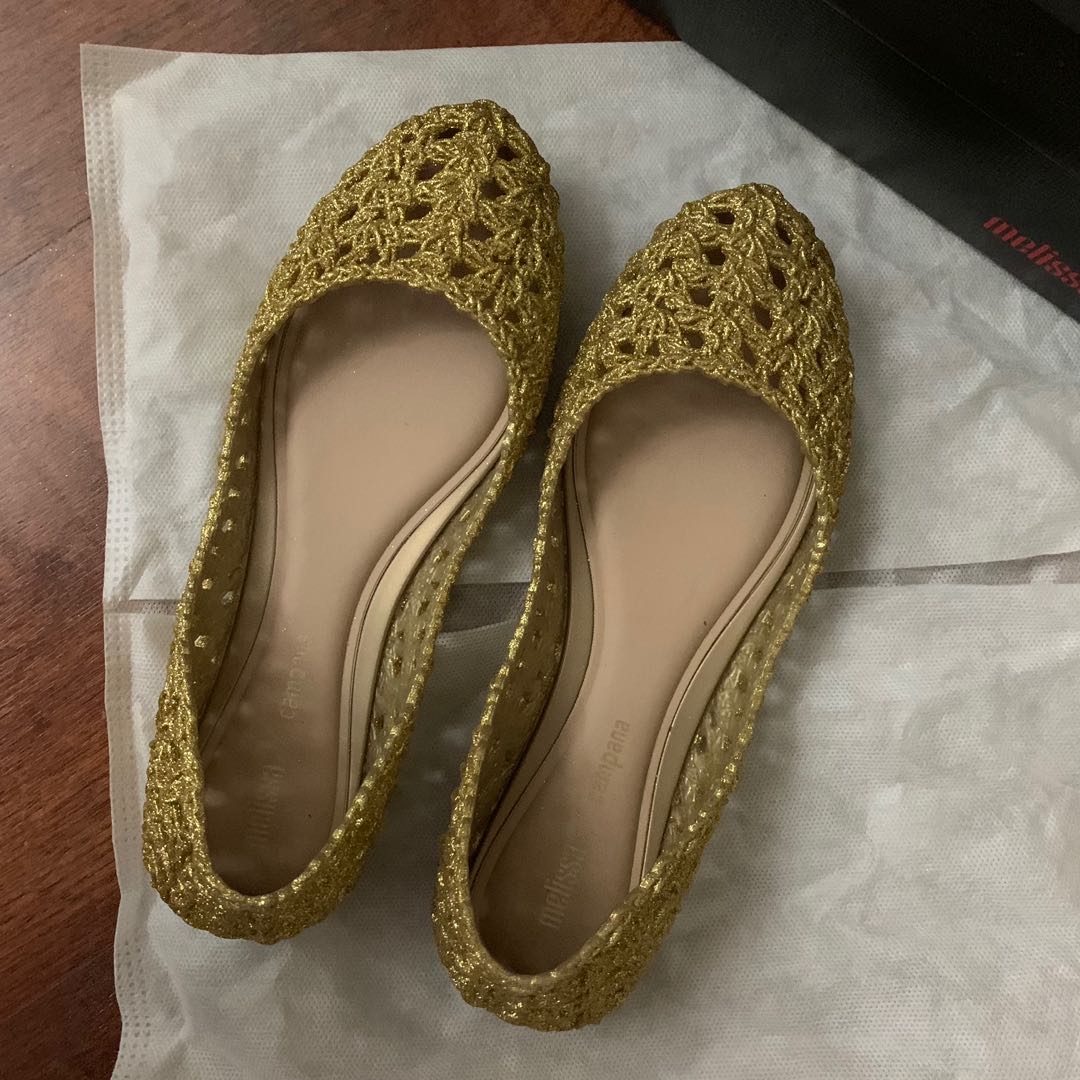 Melissa top campana gold