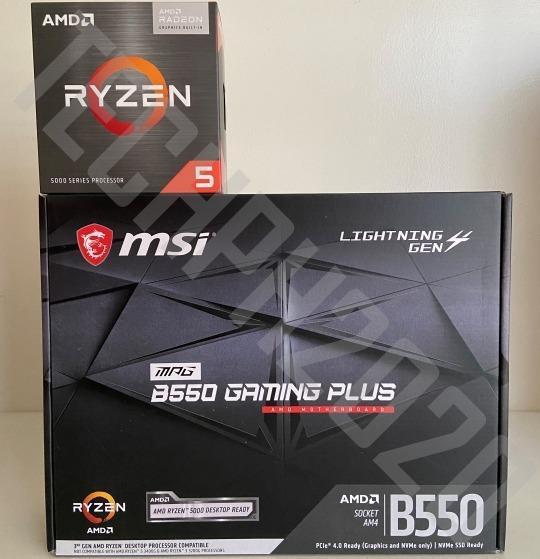 MSI B550 Gaming Plus + AMD Ryzen 5 5600G, Computers & Tech, Parts
