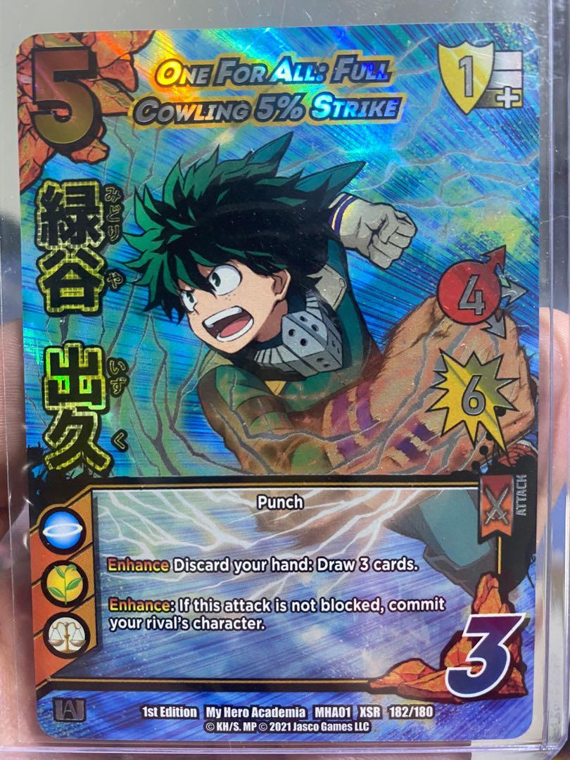 My Hero Academia TCG- One for All Full Cowling 1st Edition NM