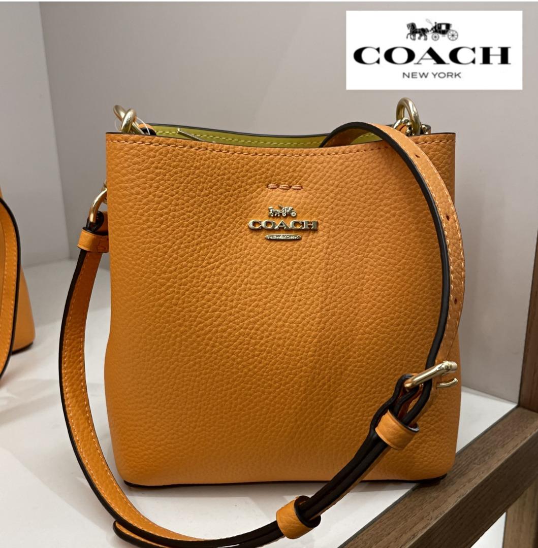New Coach Original Mini Town Bucket Bag Orange Color Collection