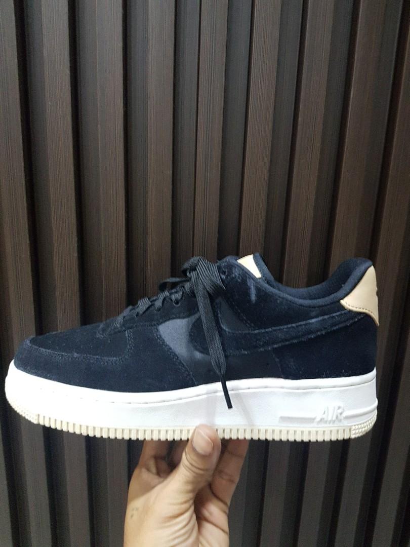 Nike af1 black suede online