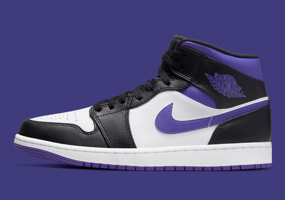 Nike Air Jordan 1 Mid Court Purple 2022 554724 095 Men s Fashion Footwear Sneakers on Carousell