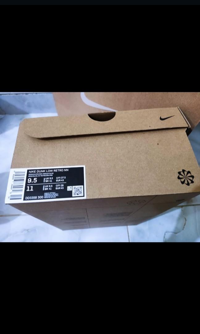 Nike dunk toasty sequoia sz 43/9.5 insol 27.5, Fesyen Pria ...