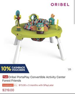 Oribel portaplay convertible activity centre shop forest friends