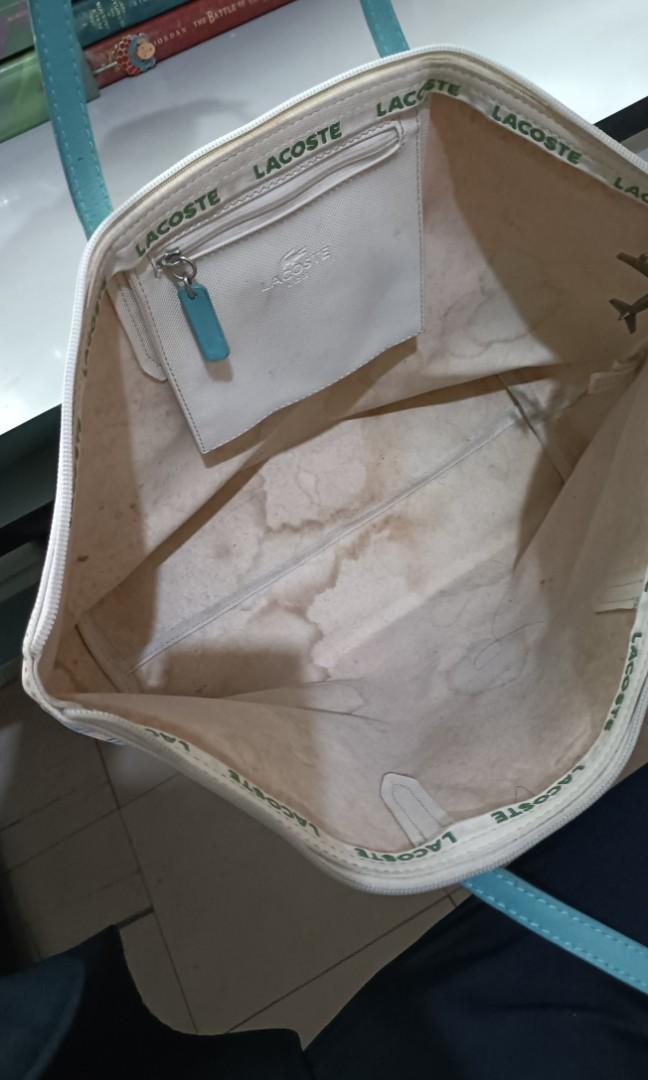 Inside of shop original lacoste bag