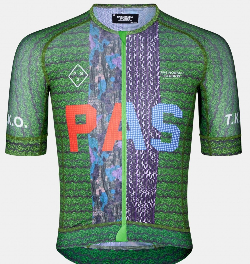 PAS Normal Studios PNS Men TKO Cycling Jersey Green XL, Sports ...