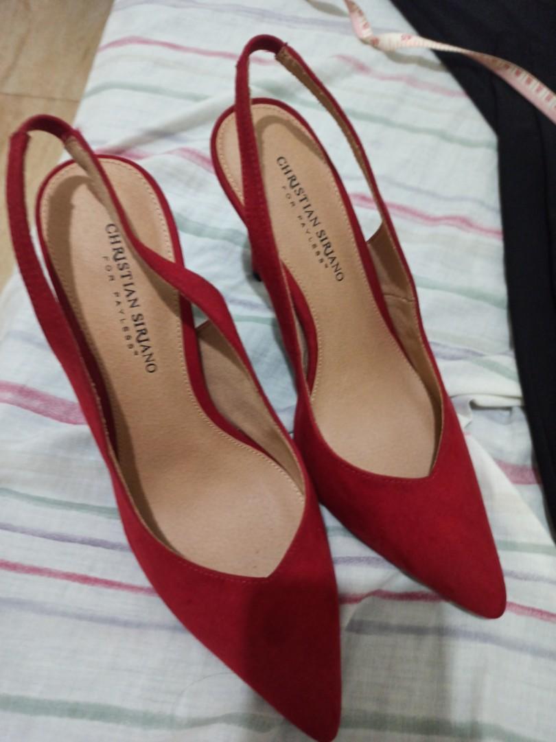 Christian siriano red heels top