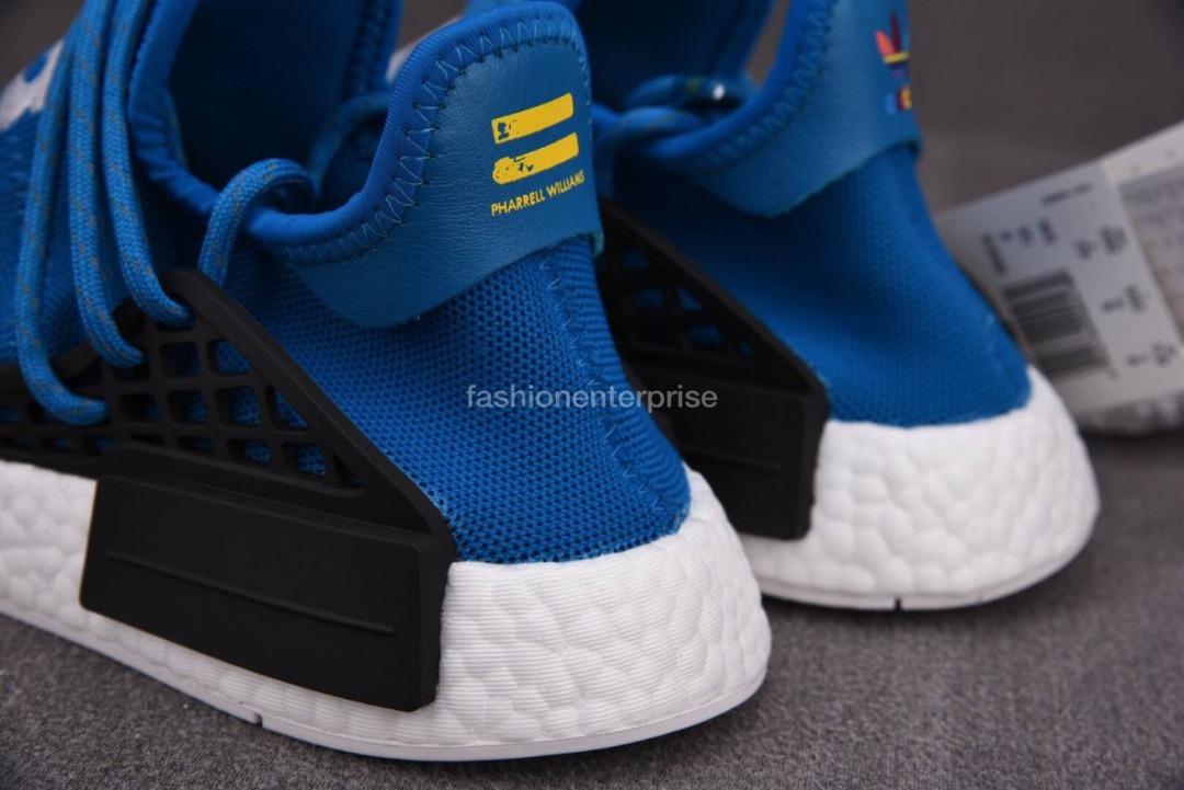 Adidas nmd hu pharrell human top being sharp blue