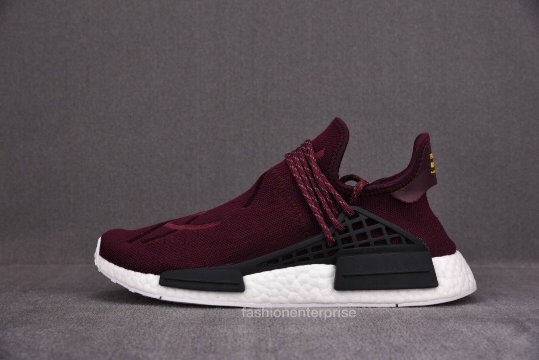 Burgundy pharrell nmd discount
