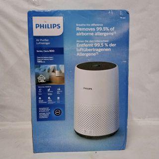 PHILIPS Air Purifier [AC0820/10] 800 Series, Nano Protect HEPA Filter, Removes 99.5% Particles at 3nm CADR 190 m3/h., Room see up to 49sqm