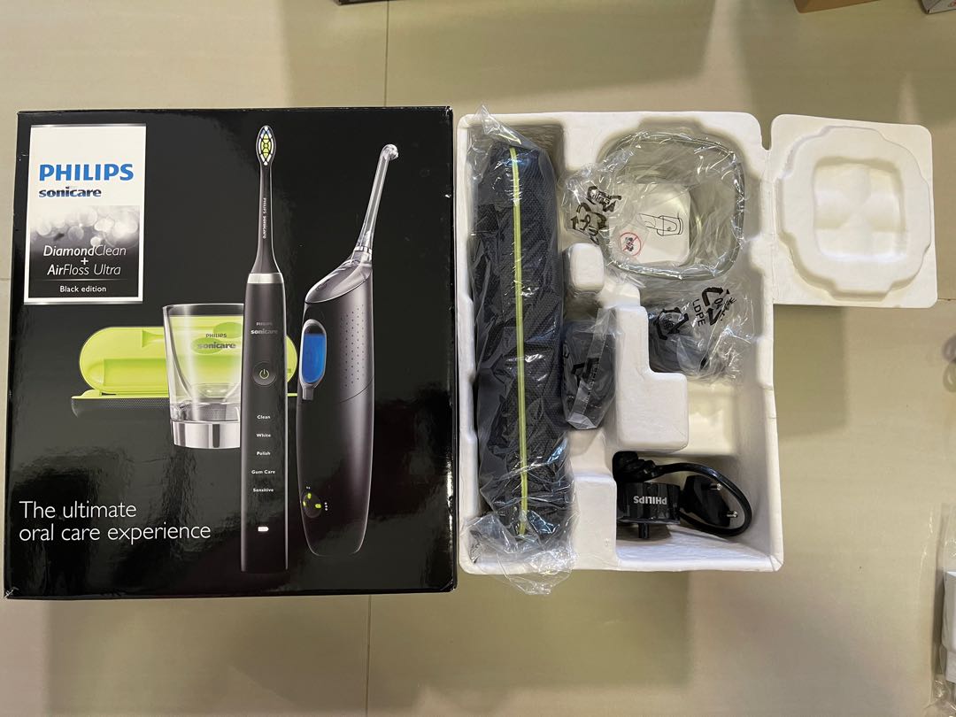 Philips sonicare accessories set (black), Beauty & Personal Care, Oral
