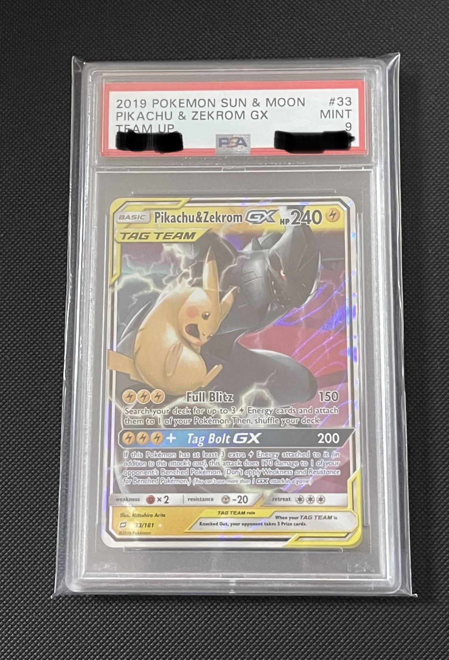 Pikachu E Zekrom GX Pokémon Carta Em Português 33/181