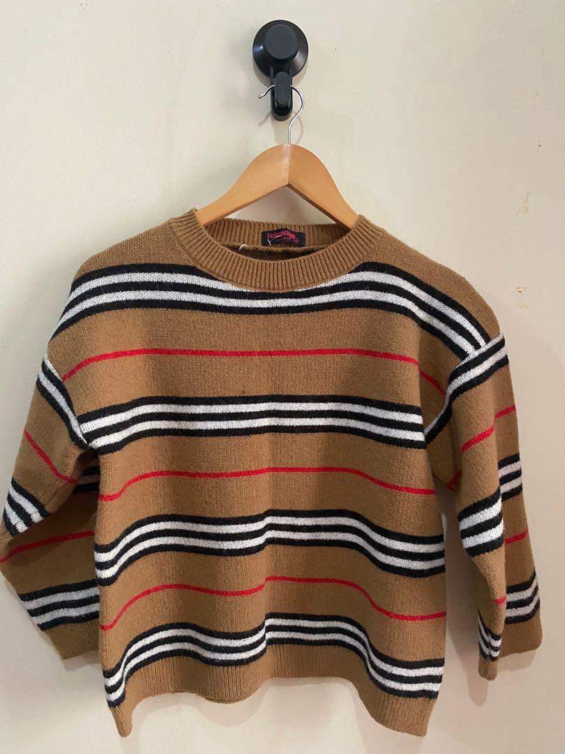 Plus size Burberry inspired sweater Women s Fashion Coats Jackets and Outerwear on Carousell