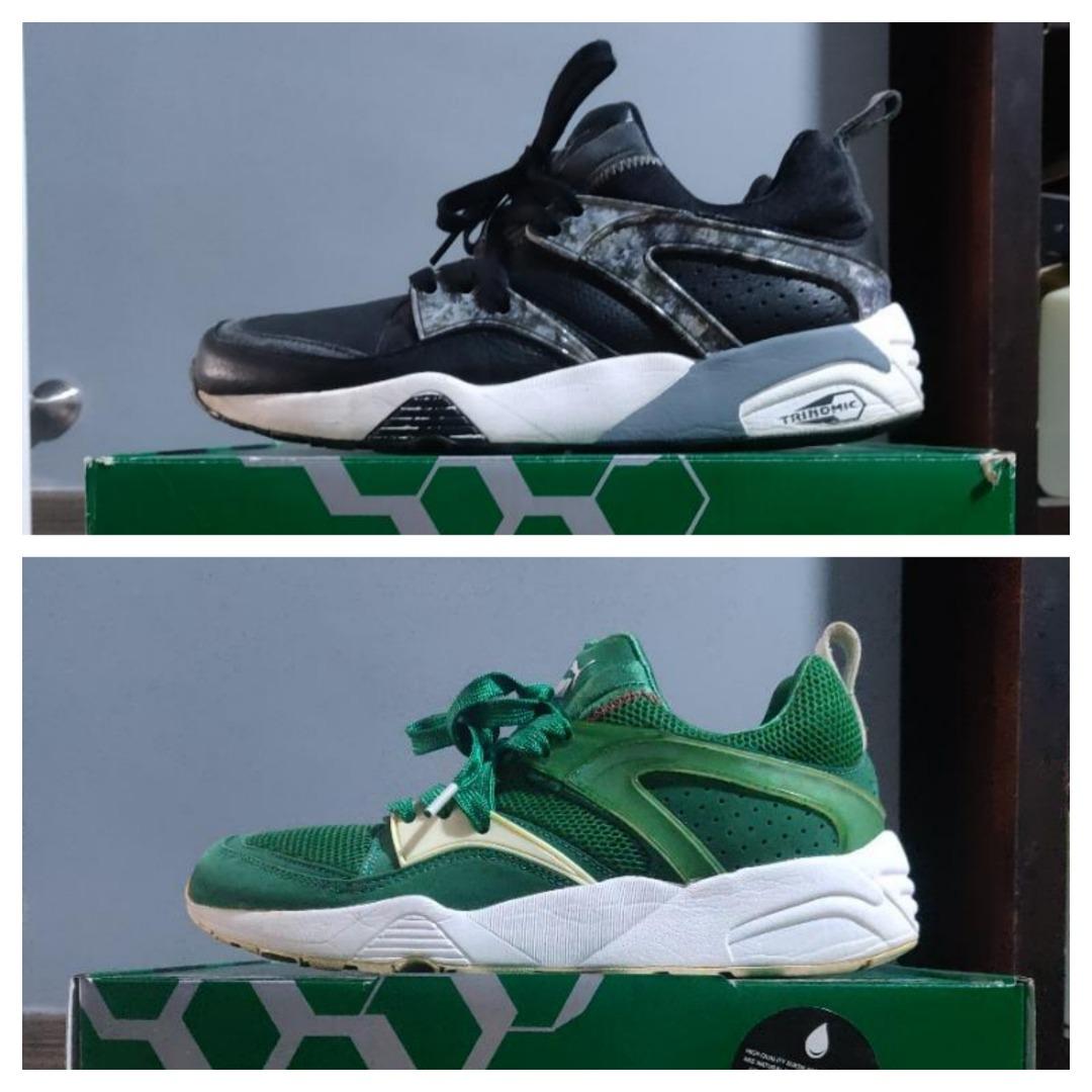 Puma trinomic mens green deals