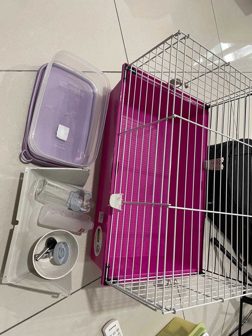 Rabbit cage hot sale decorations
